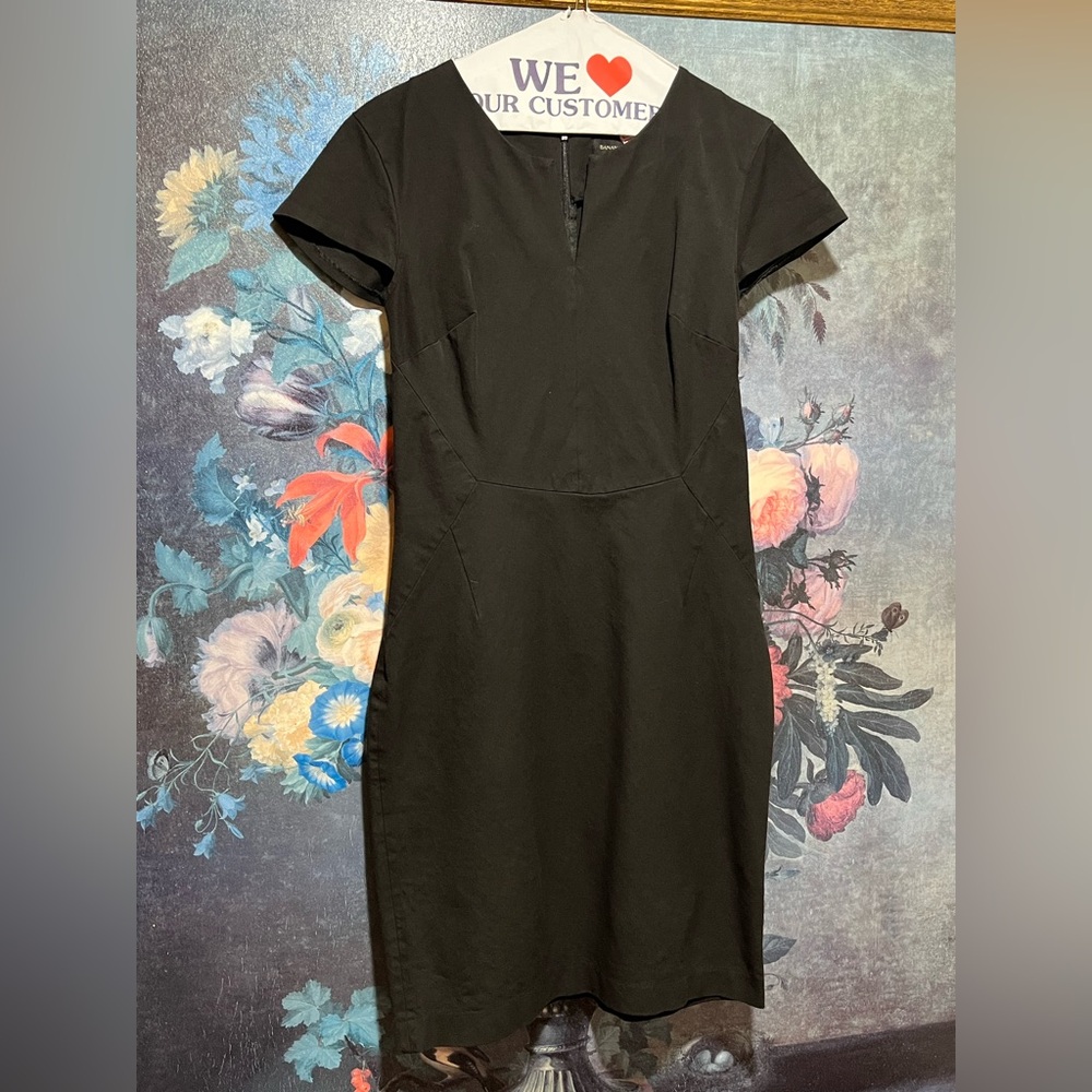 Banana Republic Classic Black Midi Dress
